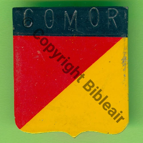 COMOR DISSOLUTION  1eEC 1966 CORSE MORVAN SM Bol pastille poinconne AB.P rapporte Dos lisse Src.Y.GENTY  50Eur07.21 